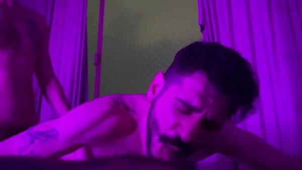 Hairy bearded men indulge in bareback anal sex with tattooed intensity on adultfans.net
