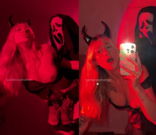 Devil Girl Carter Cameron Gets Wrecked By A Ghostface on adultfans.net