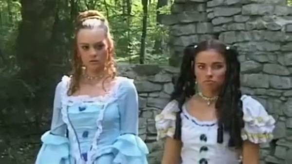 Two women and two men lose themselves in a passionate medieval forest encounter on adultfans.net