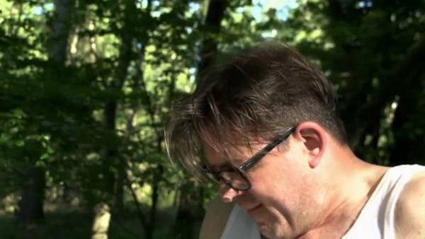 Tattooed pink-haired woman gives a deep throat in the sunlit forest - Germany on adultfans.net