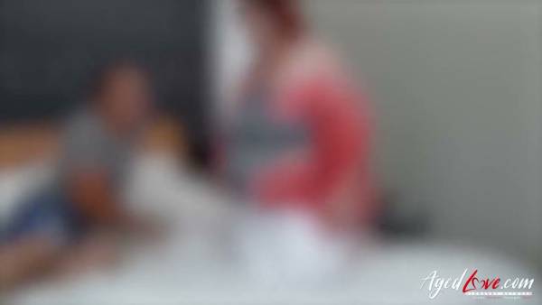 Mature babysitter abandons duty for steamy encounter with younger man on adultfans.net