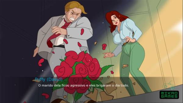 Redhead wife cheats in the bathroom in animated detail on adultfans.net