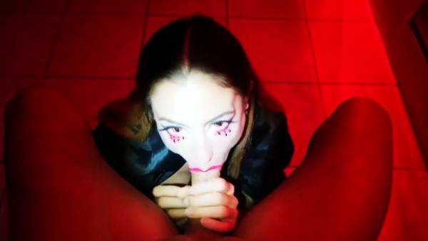 Blonde vampire countess gives a deep POV blowjob to Hannibal Lecter in red-lit intimacy on adultfans.net