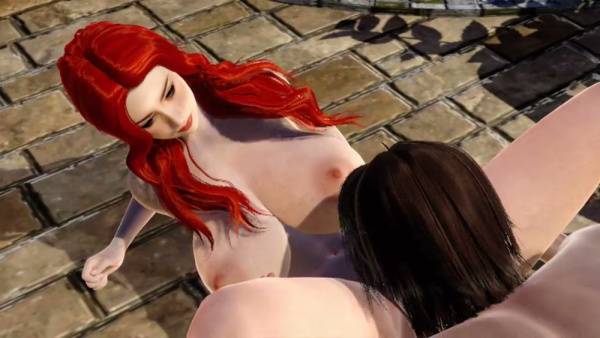 Petite redhead ravished in a 3D fantasy garden by a muscular stranger on adultfans.net
