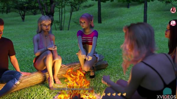 Blonde plays with dildo during truth or dare game under sunset on adultfans.net