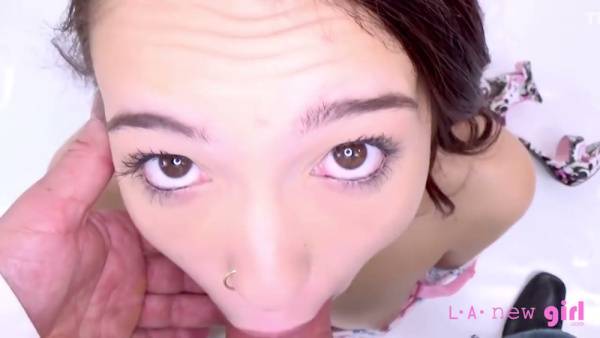 Model gets double penetrated after steamy photo shoot with big cock on adultfans.net