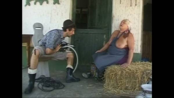 German granny breaks tradition with outdoor sex in the vintage countryside - Germany on adultfans.net