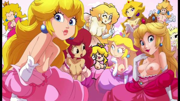 Princess Peach indulges in wild hentai fantasies with creampie endings on adultfans.net
