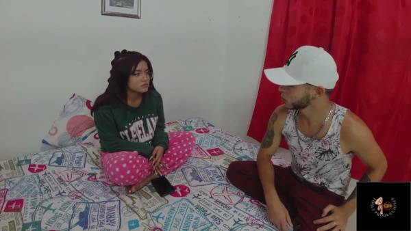 Brazilian stepsister serves her Spanish stepbrother with natural tits and a creampie - Brazil - Spain on adultfans.net