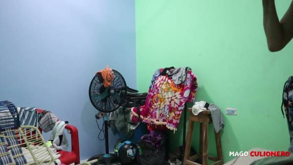 Young Asian man strokes his hard cock in a messy room until he cums on adultfans.net