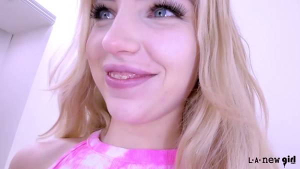 Blonde with long hair auditions for a role with intense deep throat on adultfans.net